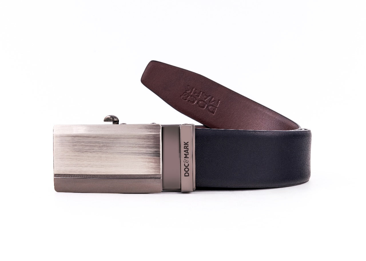 Auto Lock Reversible Leather Belt - AL16REV