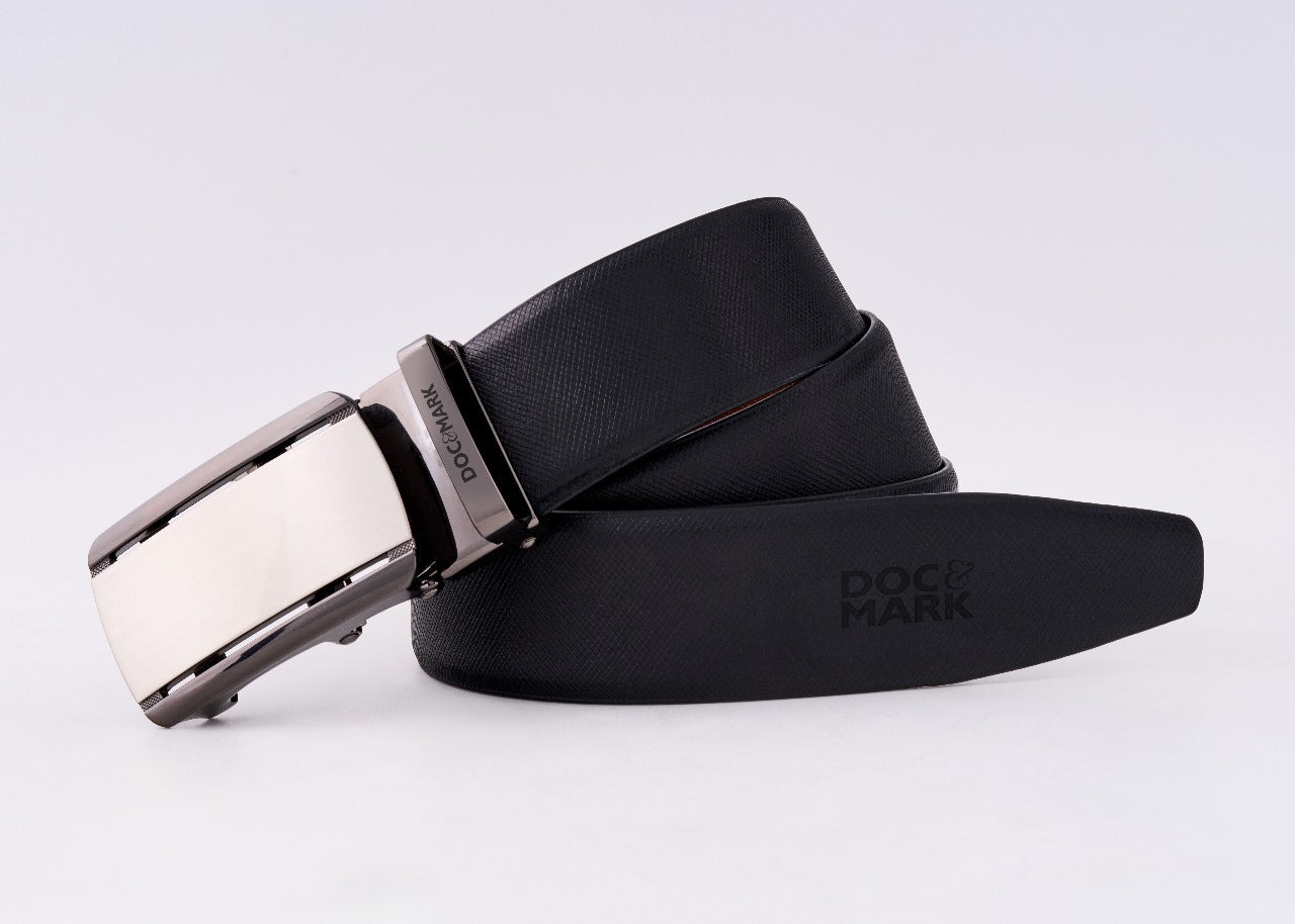 Auto Lock Reversible Leather Belt - AL104REV