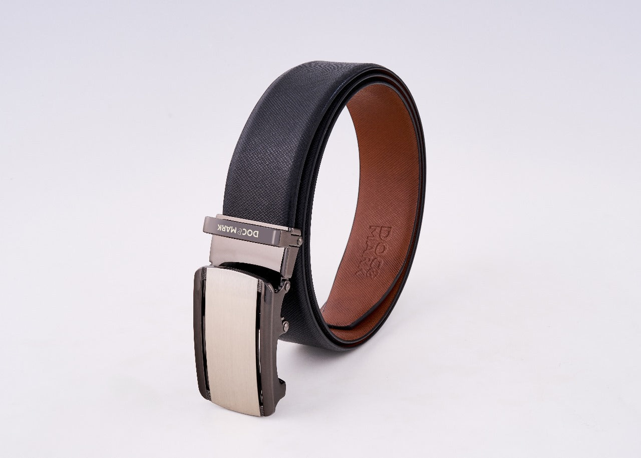 Auto Lock Reversible Leather Belt - AL104REV
