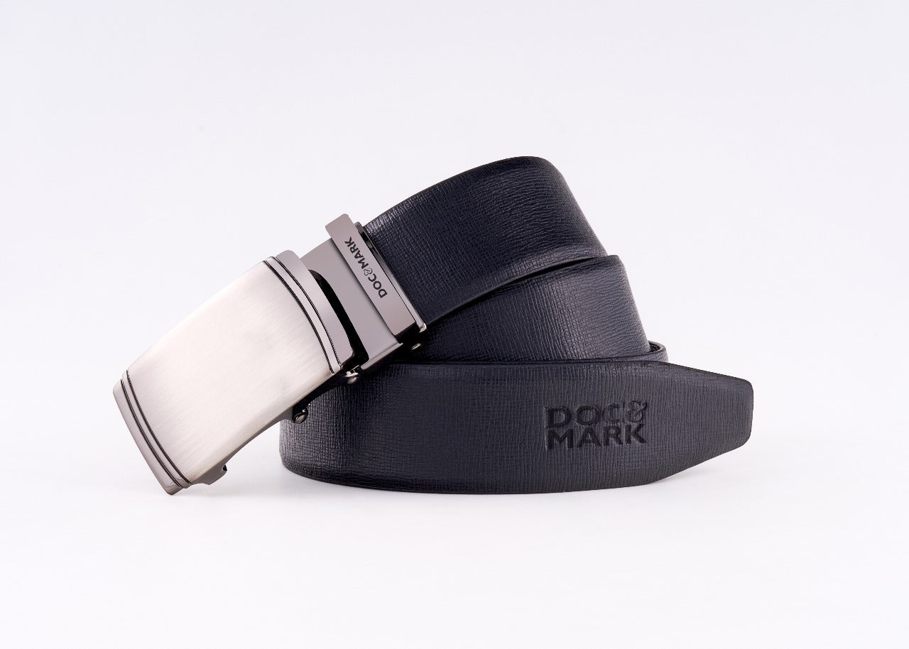 Auto Lock Reversible Leather Belt - AL106REV