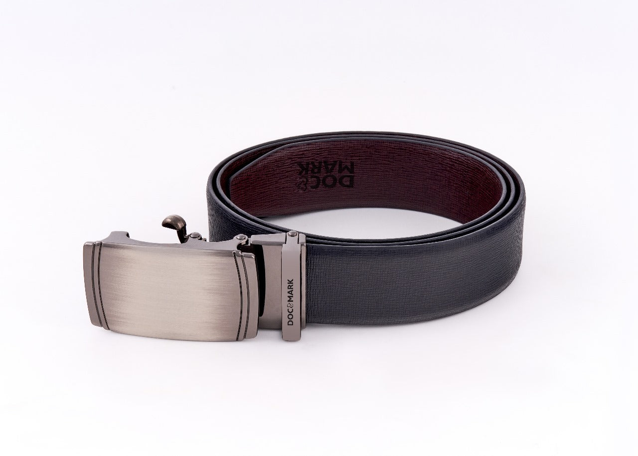 Auto Lock Reversible Leather Belt - AL110REV