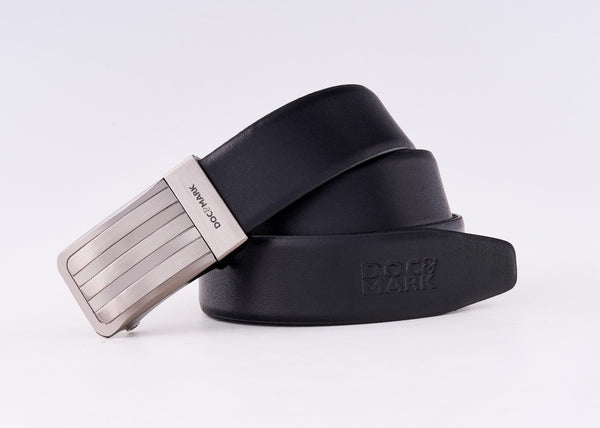 Premium Leather Men Auto Lock Turning Buckle Belt ALT67REV