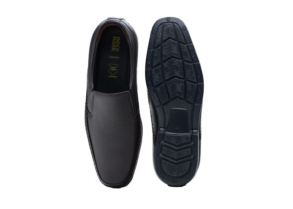 Airport-Friendly Leather Shoes 637BK & DBN