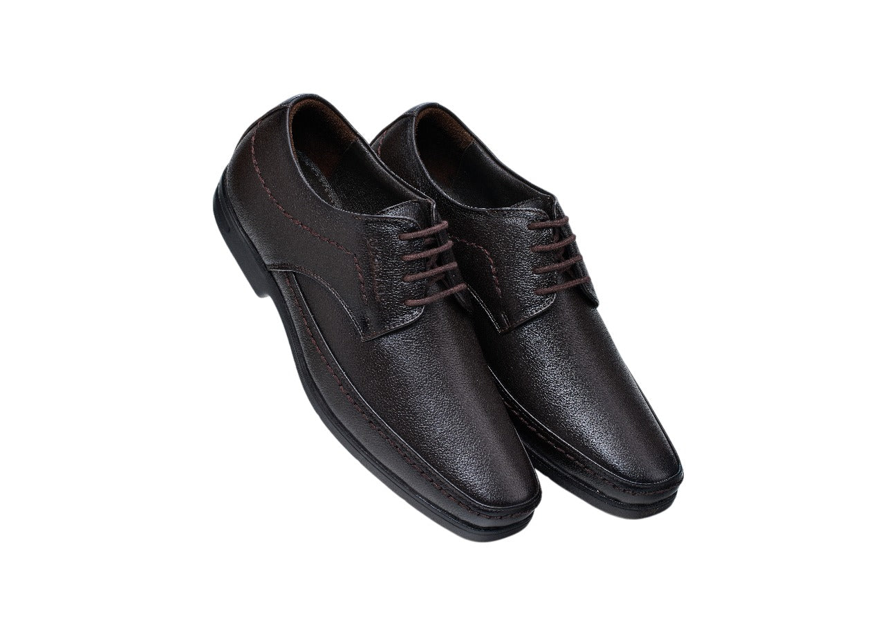 Airport-Friendly Leather Shoes 636 BK / DBN