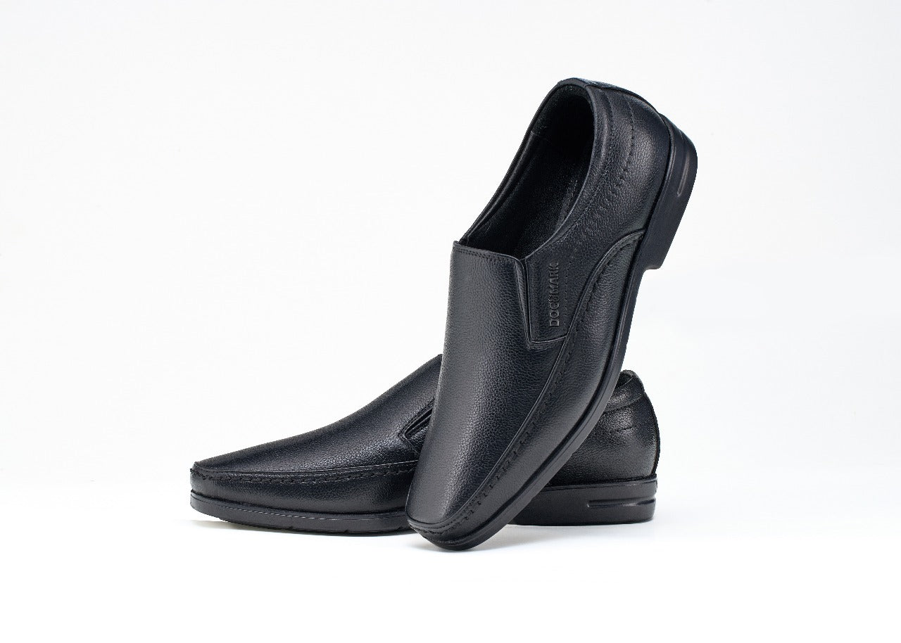 Airport-Friendly Leather Shoes 637BK & DBN