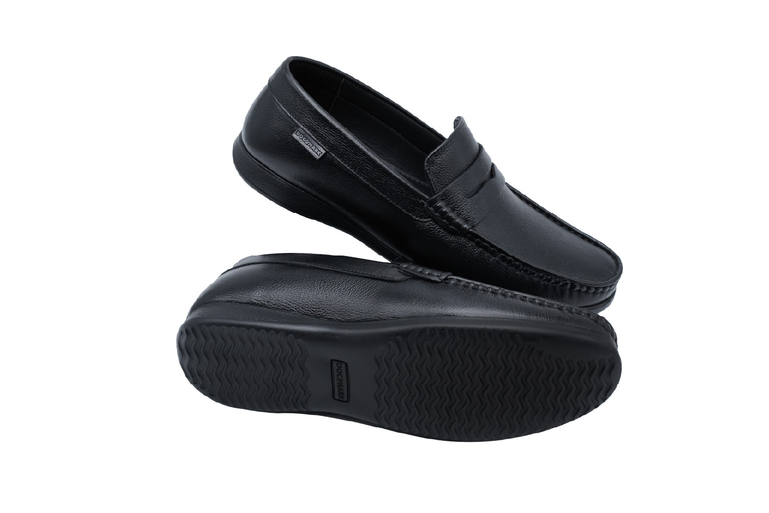 Men's Stylish Leather Loafers  621 BK/ CBN