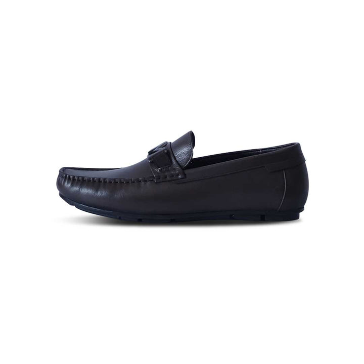 Men's Stylish Leather Loafer- 825 BK/TBC