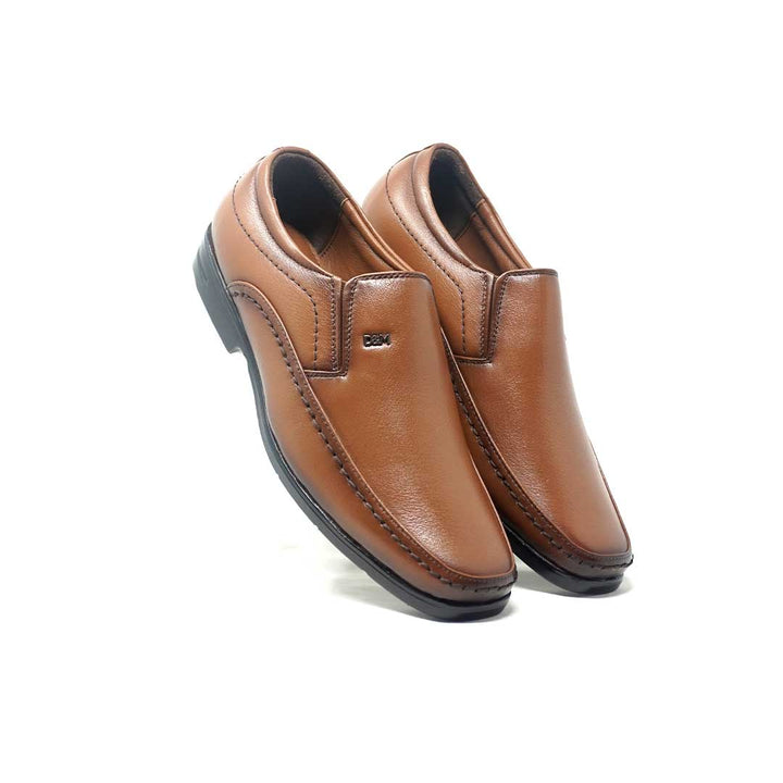 Derby and Slip-on Formal Leather Shoes - 635- BK/TN