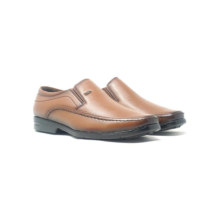 Derby and Slip-on Formal Leather Shoes - 635- BK/TN