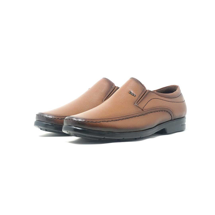 Derby and Slip-on Formal Leather Shoes - 635- BK/TN