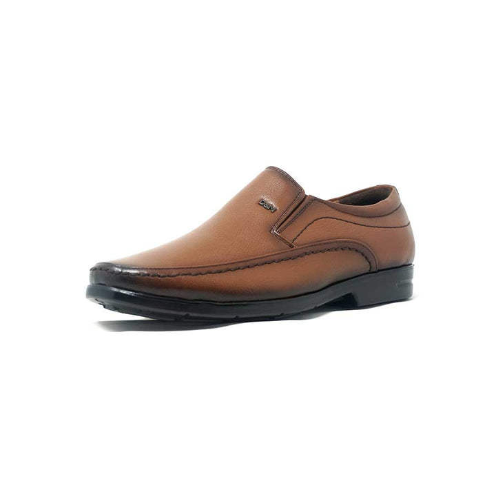 Derby and Slip-on Formal Leather Shoes - 635- BK/TN