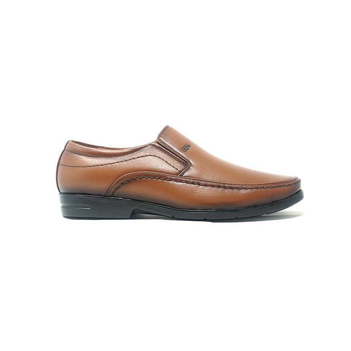 Derby and Slip-on Formal Leather Shoes - 635- BK/TN