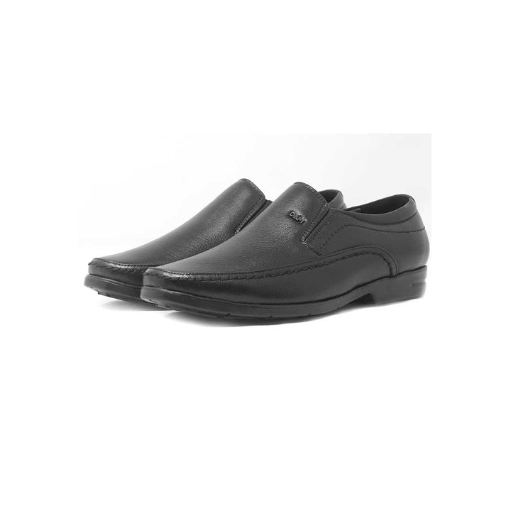 Derby and Slip-on Formal Leather Shoes - 635- BK/TN