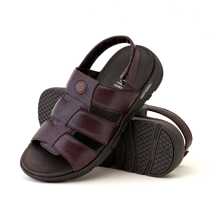 Ultralite Leather Backstrap Sandals  for Men-1130 CHRY/TAN