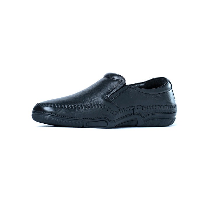 Men's Casual Shoes Crafted with Full Grain Leather  - 933 TN/BK