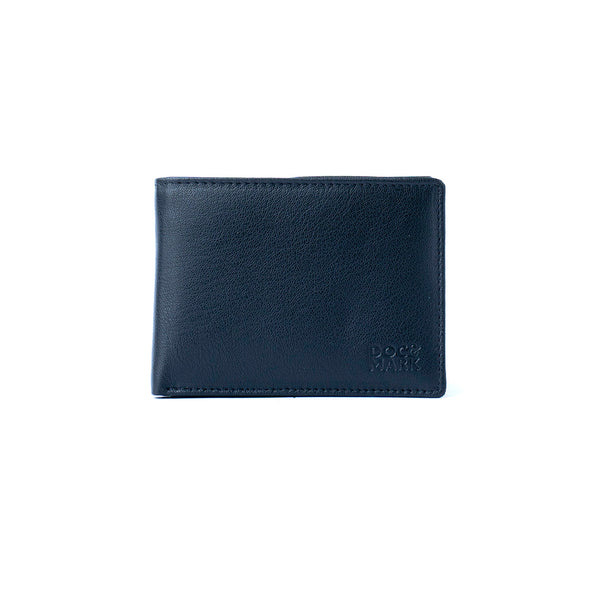 Genuine Leather Bifold Wallet  with detachable Card Case/Money Clip - MNDN44 BK