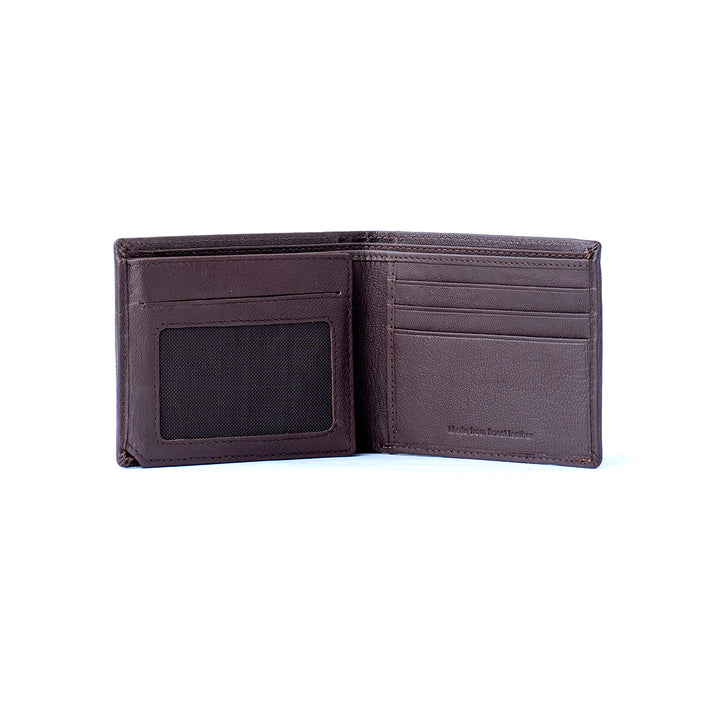 Men's RFID Protection Genuine Quality Leather Bi-Fold Wallet MNDN51 BK/BN/CHRY/TAN