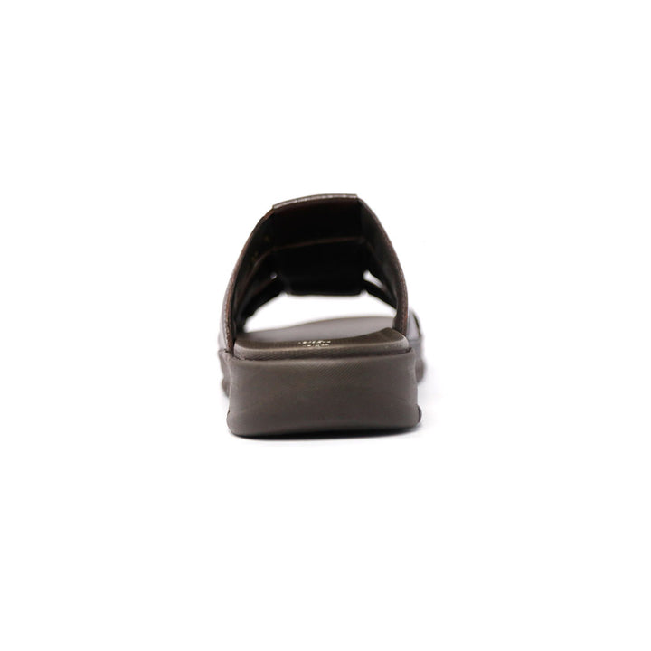 Men's Leather Slip on Sandal- 1131TN/CHRY