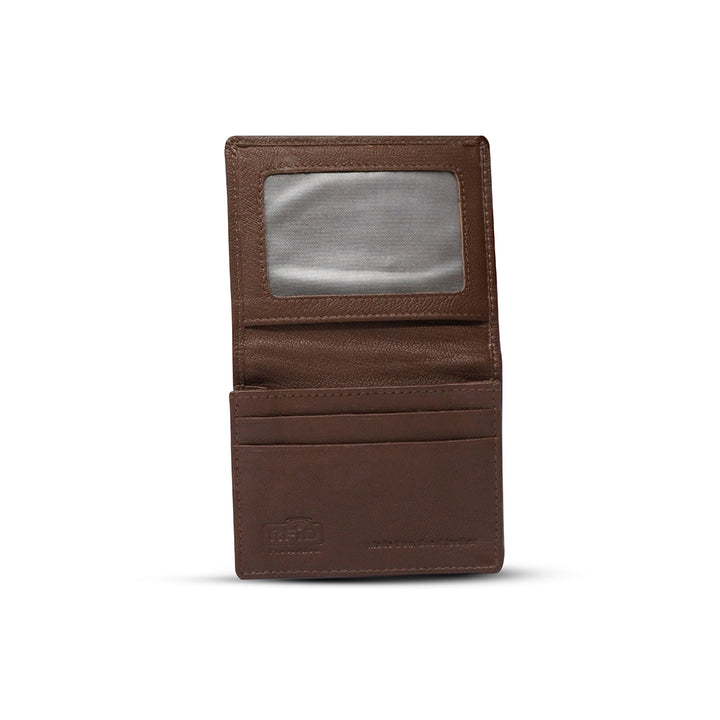 Genuine quality lining leather card case - MNDN33 BK/BN